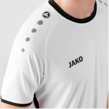 JAKO Sport-Tshirt Trikot Primera Kurzarm (schlichtes Design, Polyester-Interlock) weiss/schwarz Herren
